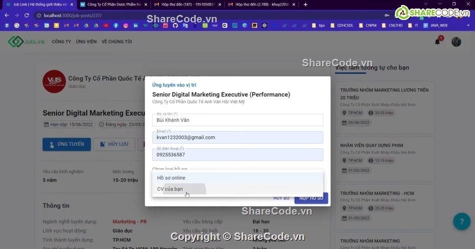 tuyển dụng,Website Website tuyển dụng,đồ án,fullbaocao